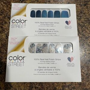 Color Street Silver Glitter Nail Polish Strips - Sparkling Silver Set